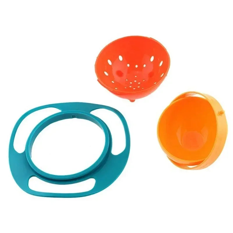 360 Rotate Spill-Proof Universal Baby Feeding Gyro Bowl - Surauty