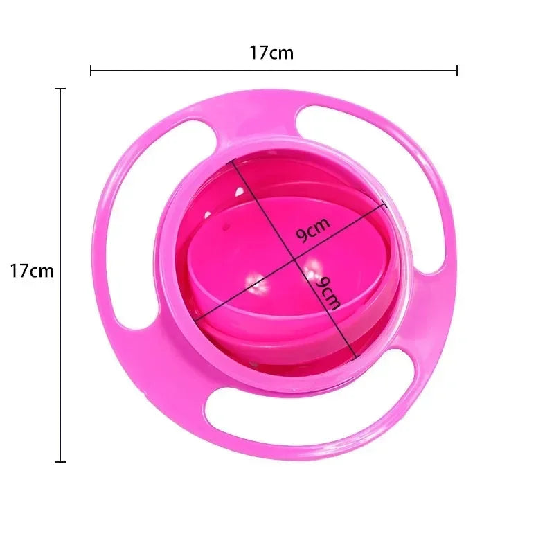 360 Rotate Spill-Proof Universal Baby Feeding Gyro Bowl - Surauty